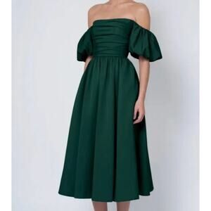 Jenny Yoo Regina Dress Luxe Faille Bridesmaid Emerald Green 10